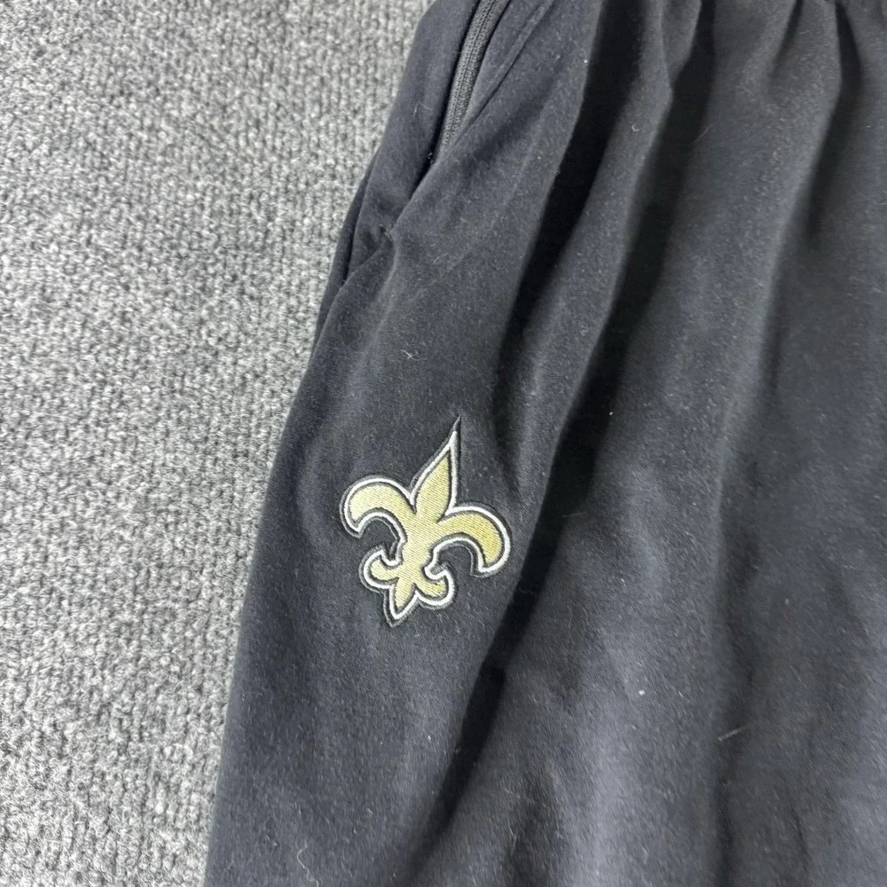 New Orleans Saints Pants Men L Black NFL Football Nike Dri-FIT Sweatpants Issue